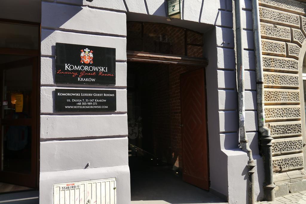 קרקוב Komorowski Luxury Guest Rooms מראה חיצוני תמונה